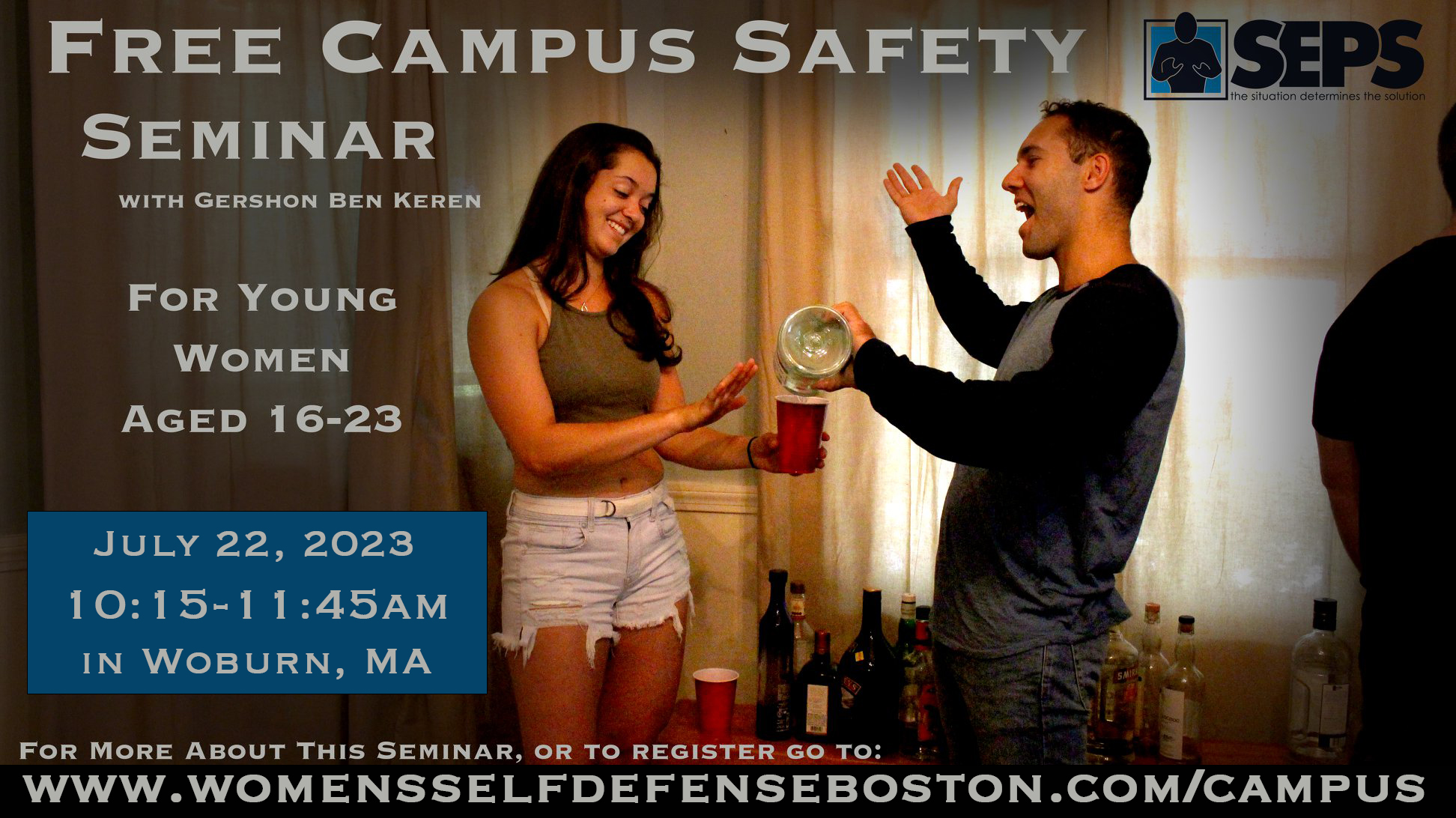 SEPS Woburn Free Campus Safety Seminar For Women Ages 16 to 23